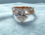 buy heart diamond ring set UAE