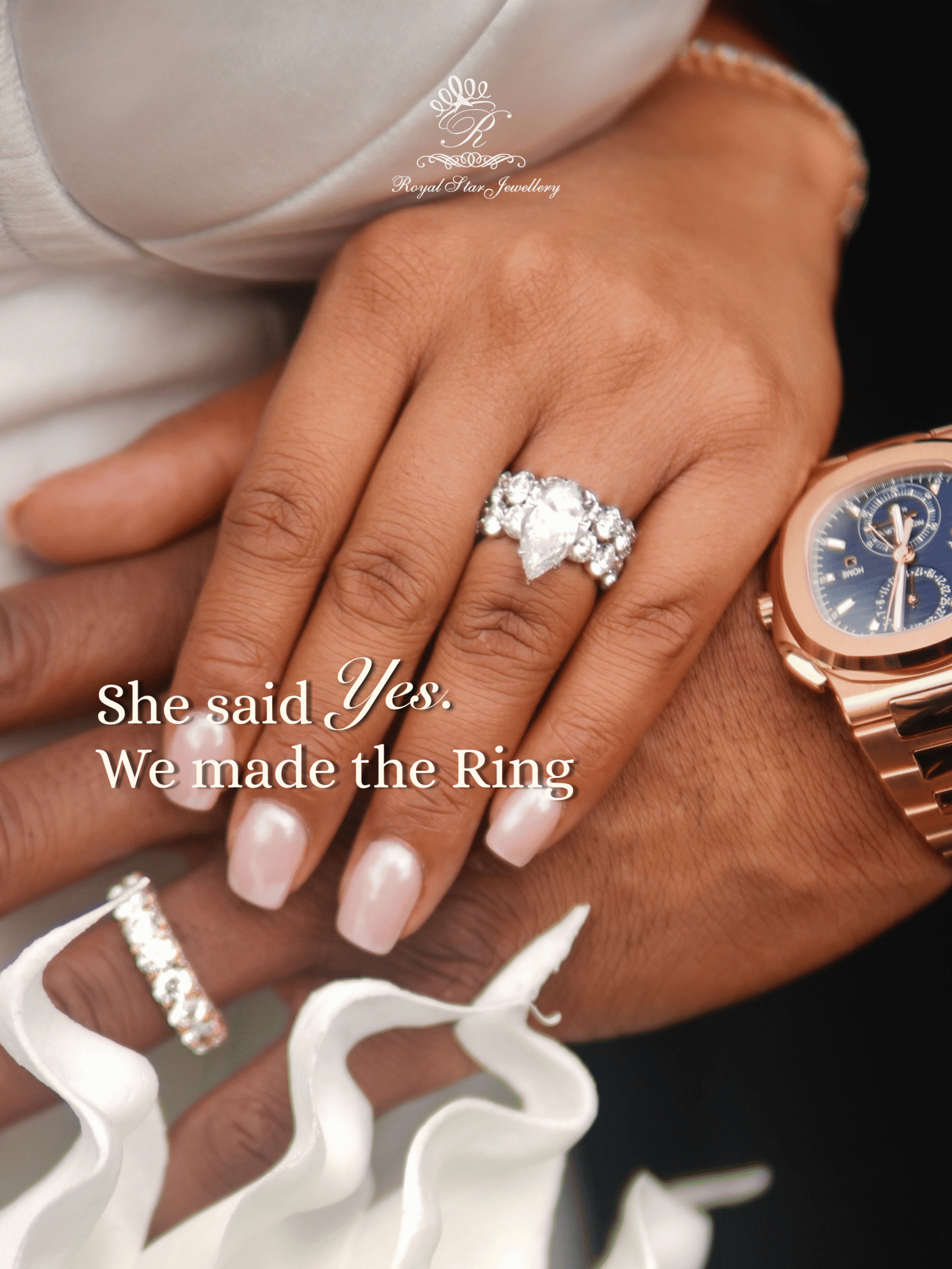 engagement ring carousel 1 Pear Solitaire Wedding Ring - Image 1